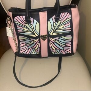Betsy Johnson Butterfly Tote